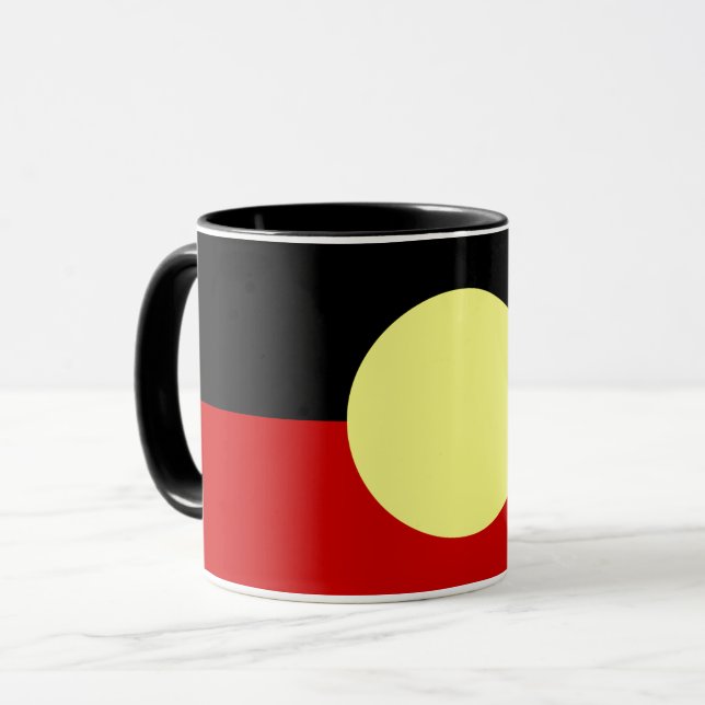 Mug drapeau autochtone australien (Devant gauche)