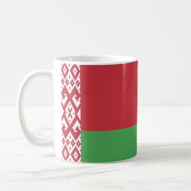 Mug Drapeau biélorusse patriotique (Gauche)