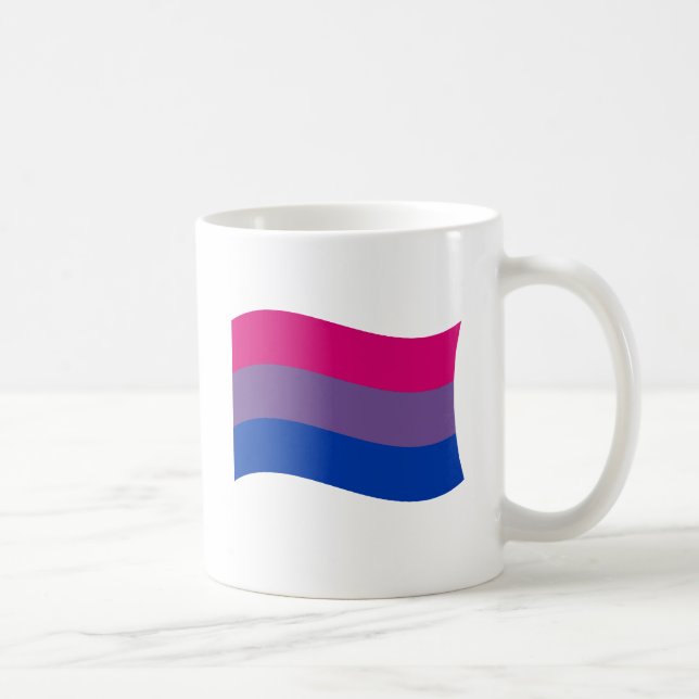 MUG DRAPEAU BISEXUEL EN TRAIN DE FLOTTER (Droite)