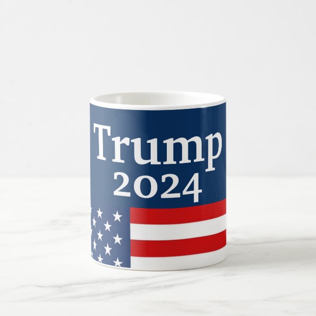Mug Drapeau bleu Donald Trump 2024 américain (Centre)