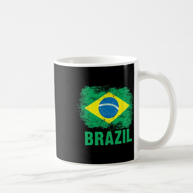 Mug Drapeau brésilien de Footll brésilien  (Droite)