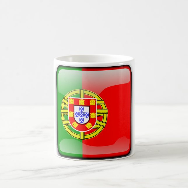 Mug Drapeau brillant du Portugal (Centre)