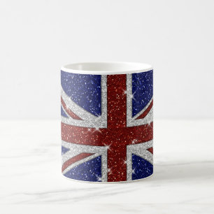 Mug Drapeau brillant d'Union Jack d'étincelle de