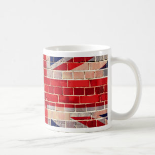 Mug Drapeau BRITANNIQUE sur un mur de briques