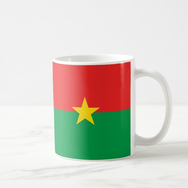 Mug Drapeau burkinabé - Musique en céramique (Droite)