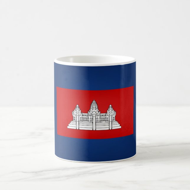 Mug Drapeau cambodgien cool (Centre)