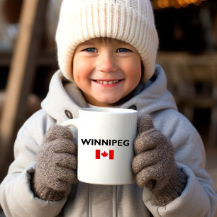 Mug Drapeau canadien de Winnipeg Canada couleur claire