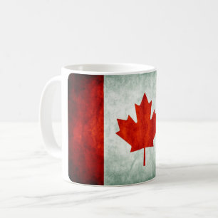 Mug Drapeau canadien en détresse