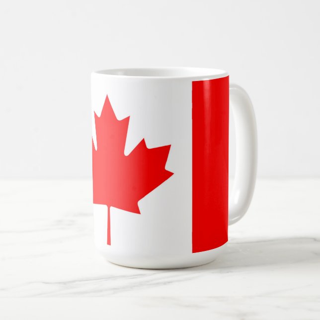 Mug Drapeau canadien Patriotique de feuille d'érable r (Devant droit)