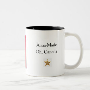 Mug drapeau canadien pour Anna-Marie
