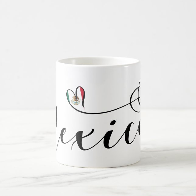 Mug Drapeau cardiaque du Mexique, Mexicanos (Centre)