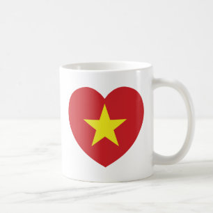 Mug Drapeau cardiaque du Vietnam