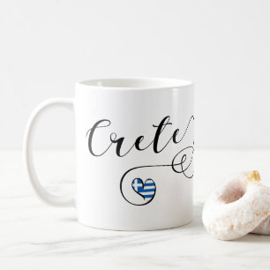 Mug Drapeau cardiaque en Crète, Grèce, Crétois