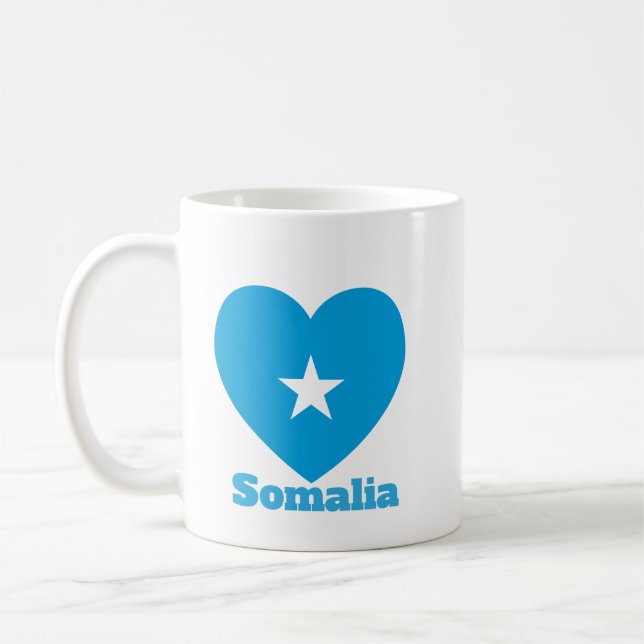 Mug Drapeau cardiaque en Somalie (Gauche)