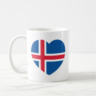 Mug Drapeau cardiaque islandais