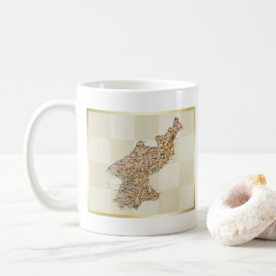 Mug Drapeau + Carte de la Corée du Nord