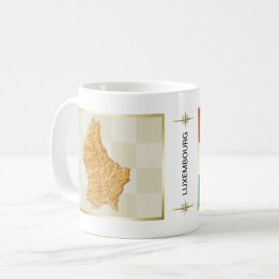 Mug Drapeau + Carte du Luxembourg