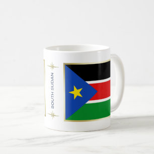 Mug Drapeau + Carte du Soudan du Sud