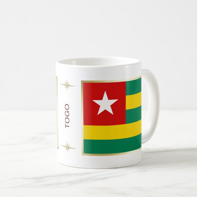 Mug Drapeau + Carte du Togo (Devant droit)