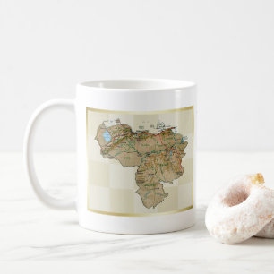 Mug Drapeau + Carte du Venezuela