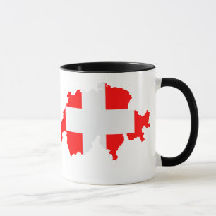 Mug Drapeau cartographique suisse