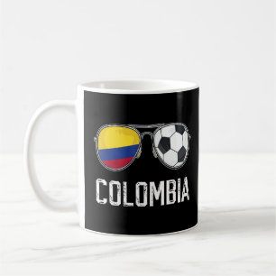 Mug Drapeau Colombie & Football Sunglass Colombien Fan