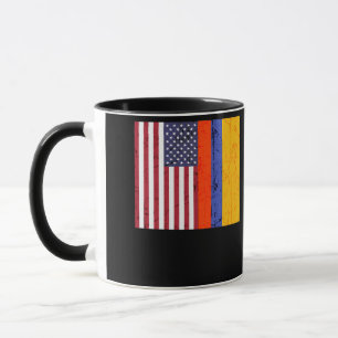 Mug Drapeau colombien américain, fierté du patrimoine