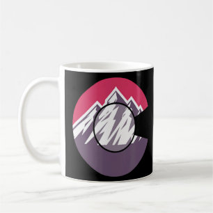 Mug Drapeau Colorado Vintage Extérieur Montagne Graphi