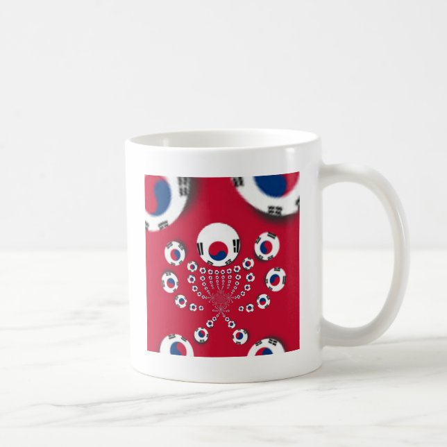 Mug Drapeau Corée du Sud Kaleidoscope (Droite)