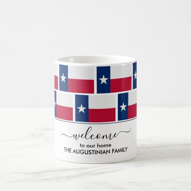 Mug DRAPEAU D'ACCUEIL personnalisé TEXAS (Centre)