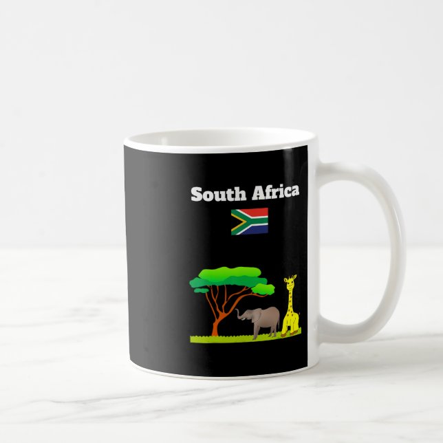 Mug Drapeau d'Afrique du Sud Souvenir de vacances Amat (Droite)