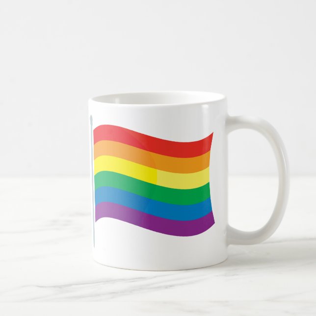 Mug Drapeau d'arc-en-ciel (Droite)