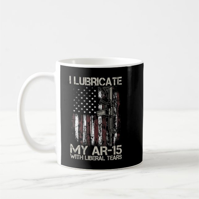 Mug Drapeau D'Arme Je Lubrifie Mon Ar-15 Avec Des Larm (Gauche)