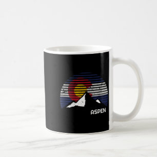 Mug Drapeau d'Aspen Colorado - co oiseau bleu jour mon