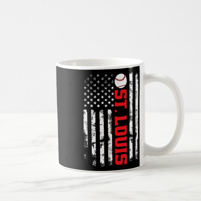 Mug Drapeau de baseball de St. Louis Usa  (Droite)