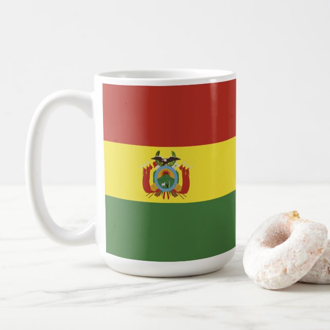 Mug drapeau de Bolivie (Avec donut)