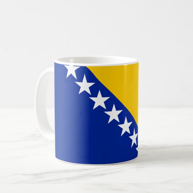 Mug Drapeau de Bosnie-Herzégovine (Devant gauche)