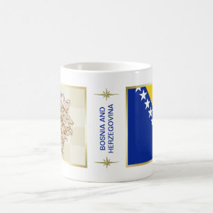Mug Drapeau de Bosnie-Herzégovine + Musique des cartes