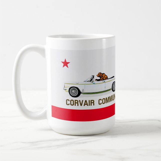 Mug Drapeau de Californie Corvair convertible sweat -  (Gauche)
