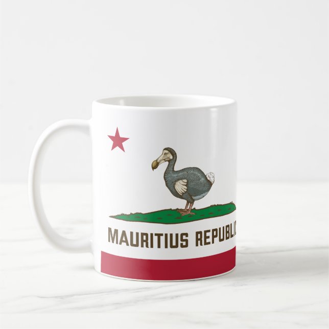 Mug Drapeau de Californie de la République Maurice (Gauche)