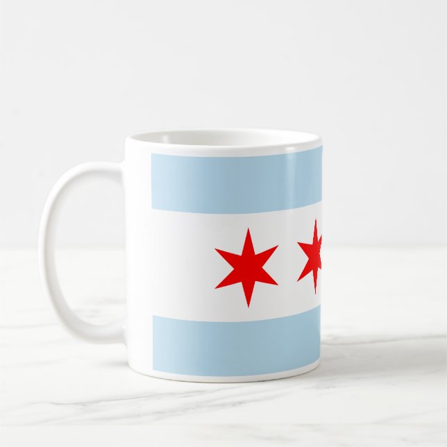 Mug Drapeau de Chicago (Gauche)