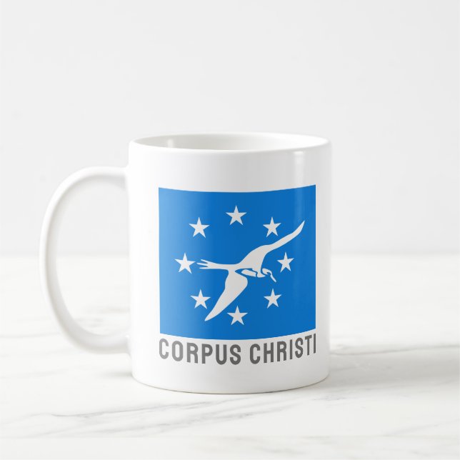 Mug Drapeau de Corpus Christi, Texas (Gauche)