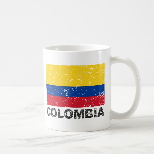 Mug Drapeau de cru de la Colombie (Droite)