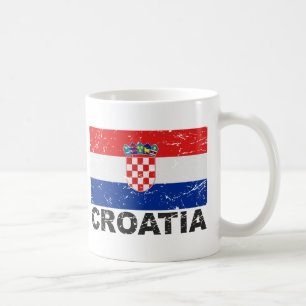 Mug Drapeau de cru de la Croatie