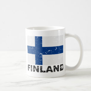 Mug Drapeau de cru de la Finlande