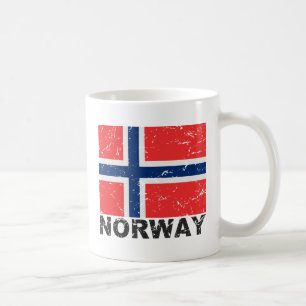 Mug Drapeau de cru de la Norvège