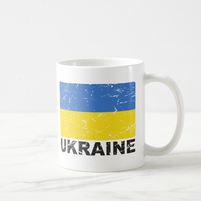 Mug Drapeau de cru de l'Ukraine (Droite)