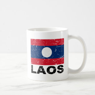 Mug Drapeau de cru des Laotiens