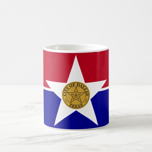 Mug Drapeau de Dallas (Texas) (Centre)