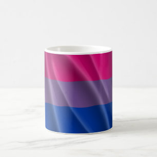 MUG DRAPEAU DE FIERTÉ BISEXUELLE À MOTIF ONDULÉ